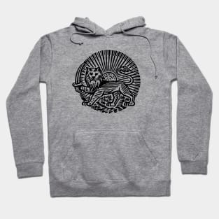 Persian Lion and Sun Hoodie